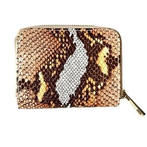 A New Day Snake Print Wallet Peach/Brown New